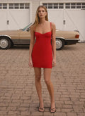 Ame Underwire Mini Dress - Red - Mini Dresses